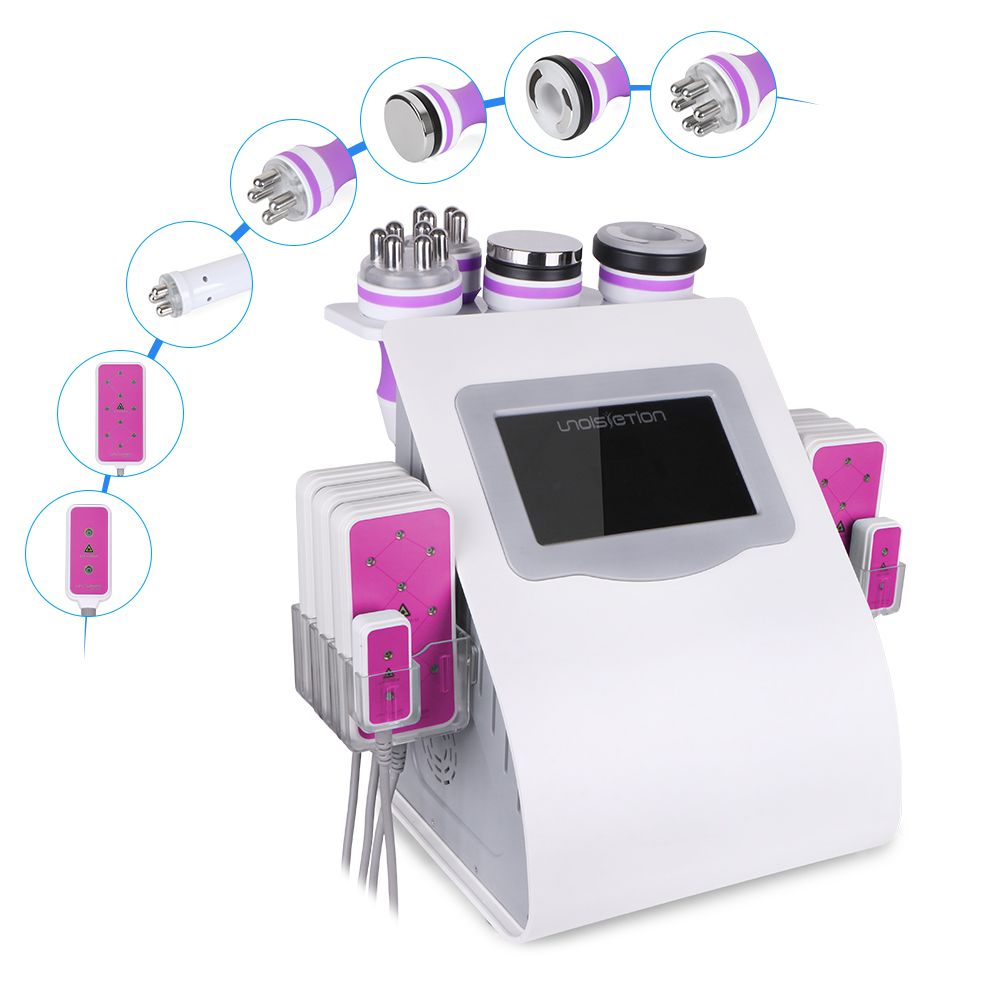 New 6 In 1 Ultrasonic Cavitation Vacuum Radio Frequency Lipo Laser
