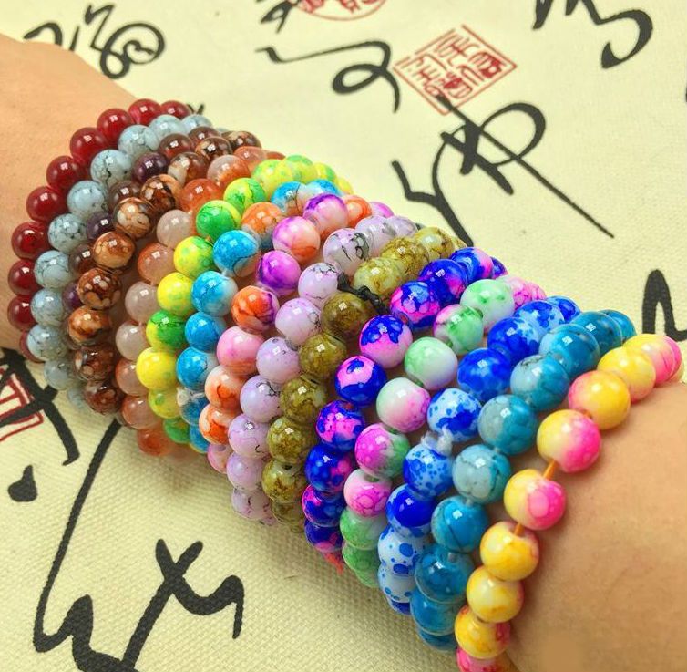 Charm Bracelet Handmade Glass Beads Charm Bracelets Women Fashion