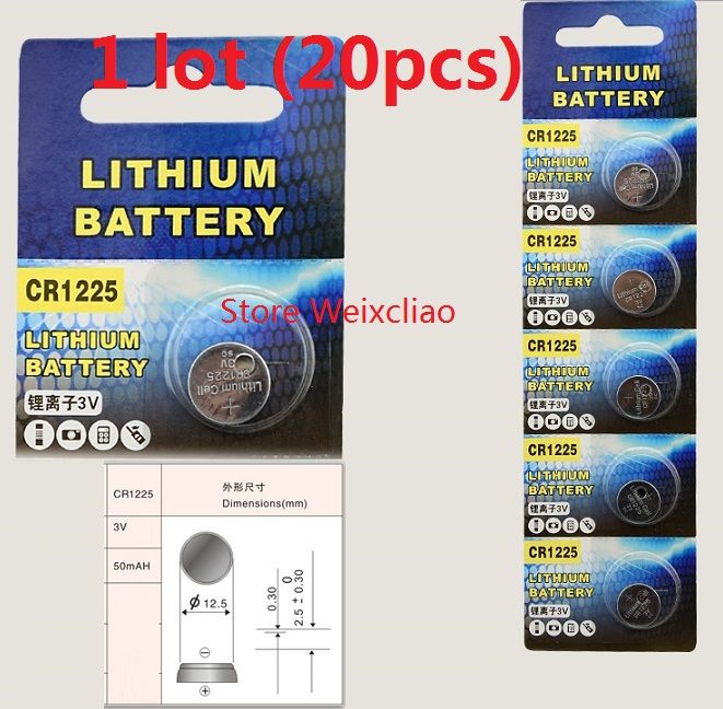 1 Cr1225 3v Lithium Li Ion Button Cell Battery Cr 1225 3 Volt Li Ion Coin Batteries Buy Car Battery Camera Battery From Weixcliao1 14 15 Dhgate Com