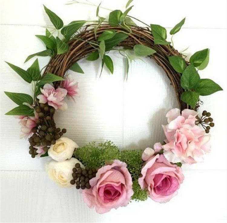 satin al yapay ipek gul cicek celenk kapi celenk yapay garland swag kapi trim garishness dugun parti dekor ev dekorasyon tl160 75 dhgate comda