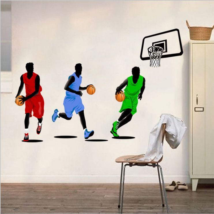 gym decorative basketball wall stickers bedroom walls environmental material sports wall sticker environmental background - Sports Wall Stickers For Bedrooms gym decorative basketball wall stickers bedroom walls environmental material sports wall sticker environmental background - Sports Wall Stickers For Bedrooms