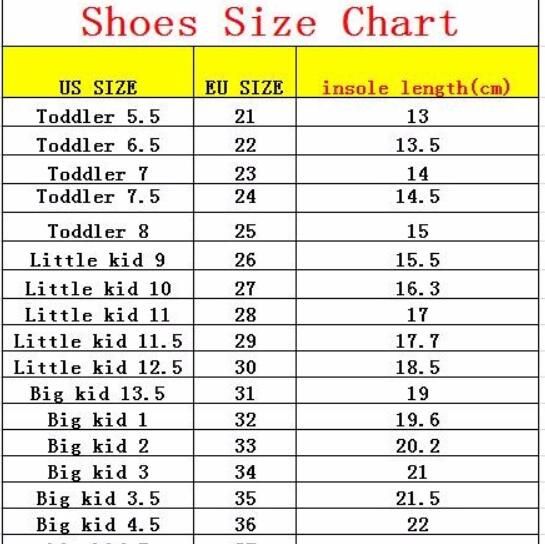 baby shoe size 21