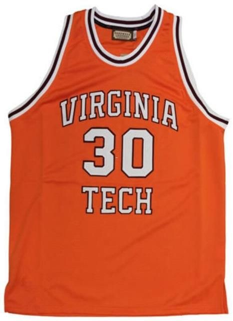dell curry virginia tech jersey