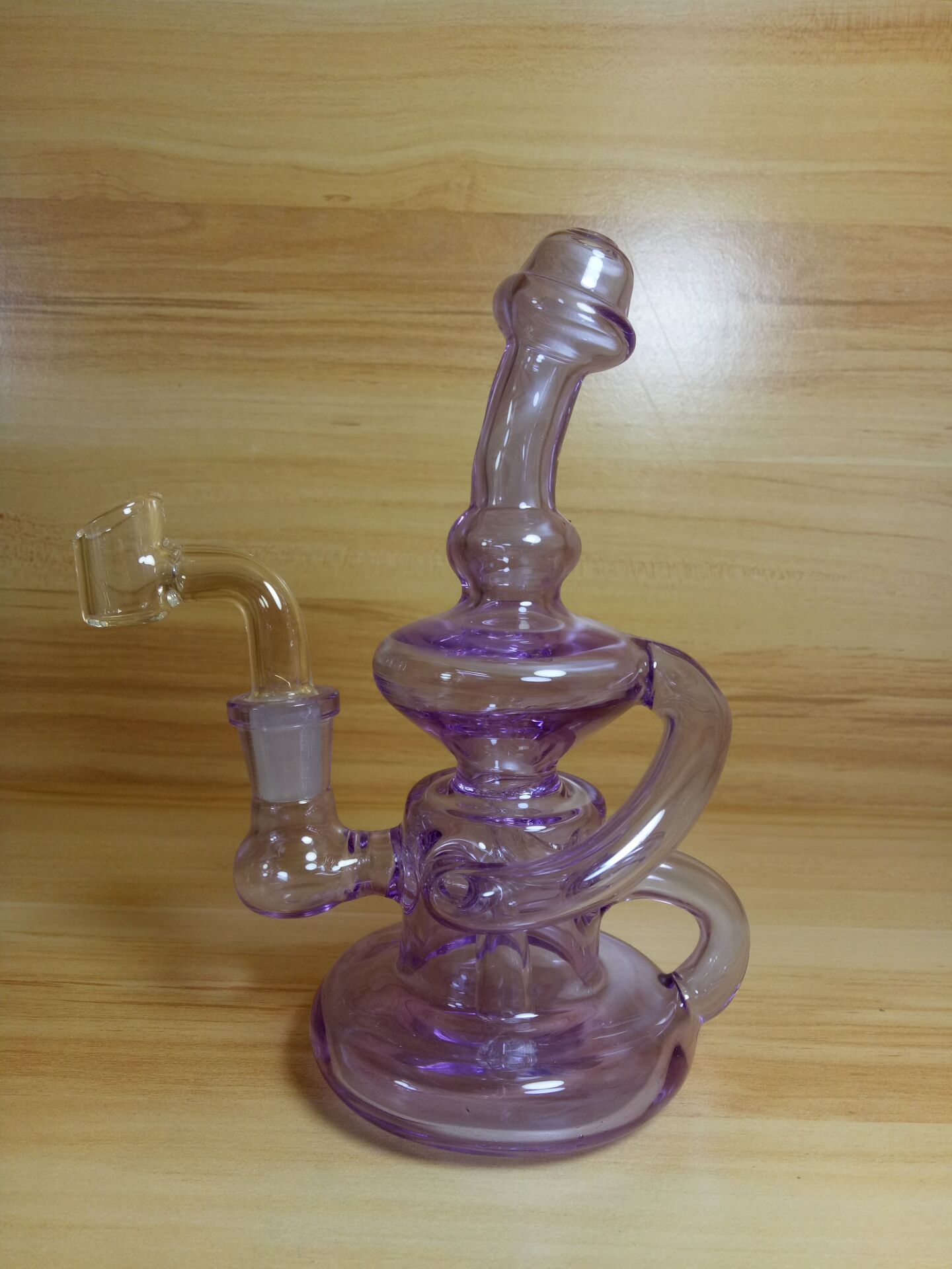 2021 Purple Recycler Glass Mini Smoking Pipe Colorful Glass Pipe Not