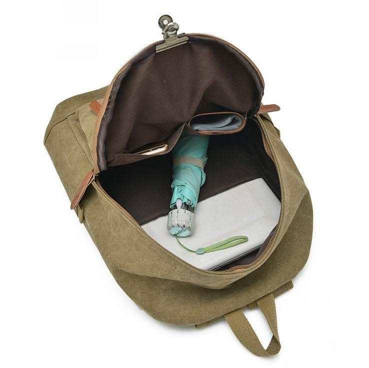 AiKuJia Backpack Mens Rucksack Outdoors Travel High Capacity Canvas Laptop Backpack Student Schoolbag Khaki for Men Women Color : Khaki, Size : Free Size AiKuJia Backpack Mens Rucksack Outdoors Travel High Capacity Canvas Laptop Backpack Student Schoolbag Khaki for Men Women Color : Khaki, Size : Free Size