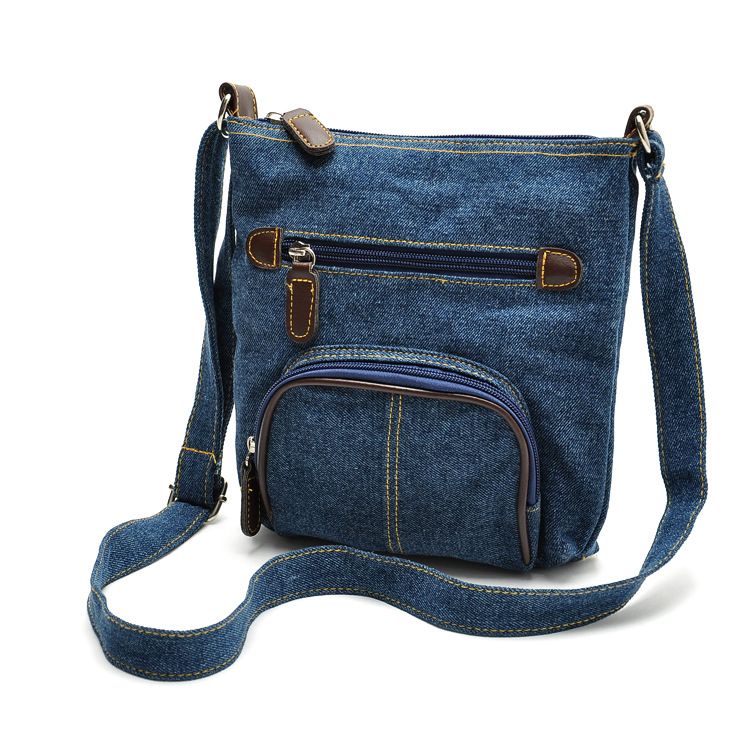 blue side bag