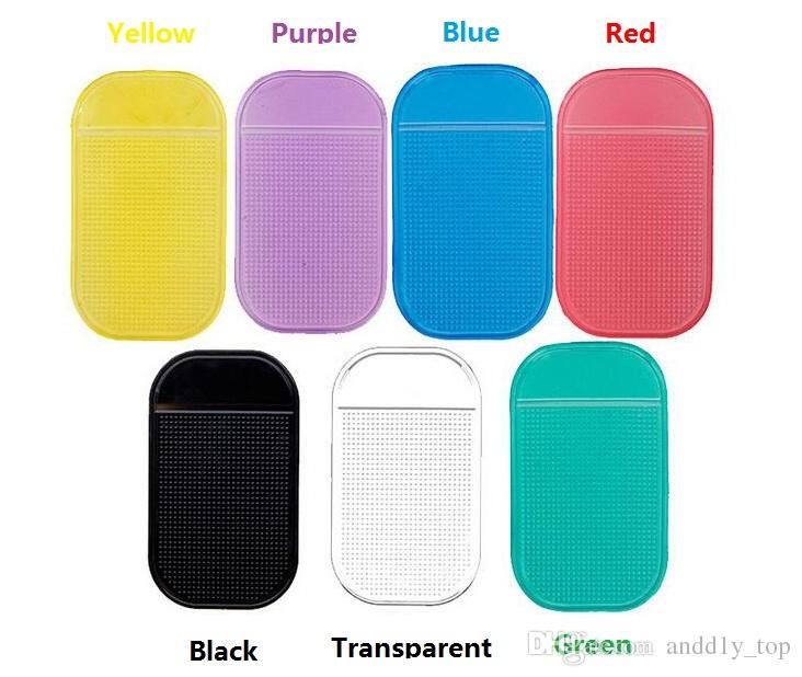 Large Anti-Slip Dashboard Sticky Pad Phone Holder Non-Slip Mat Clear+Purple