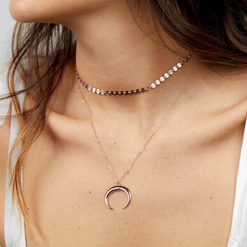 gift idea for women labradorite pendant Crescent moon pendant agate pendant natural stone pendant