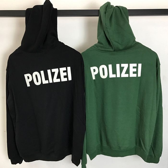 Großhandel Vetements POLIZEI Print Hoodie Männer Frauen Übergroße Pullover Hoodies Hip Hop Streetwear Männer Baumwolle Kapuzenpulli Oberbekleidung Großhandel Vetements POLIZEI Print Hoodie Männer Frauen Übergroße Pullover Hoodies Hip Hop Streetwear Männer Baumwolle Kapuzenpulli Oberbekleidung
