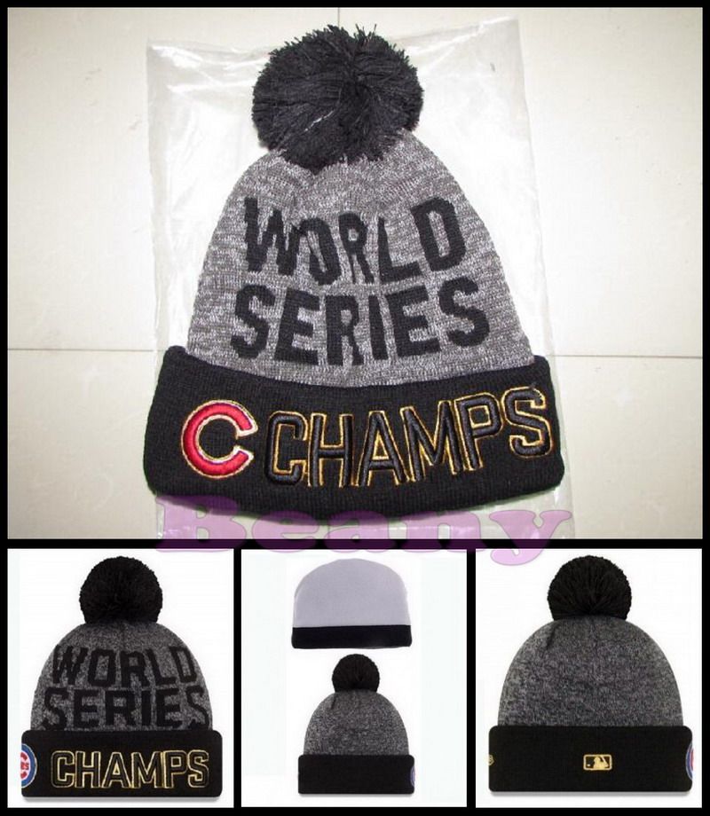 cubs world series winter hat