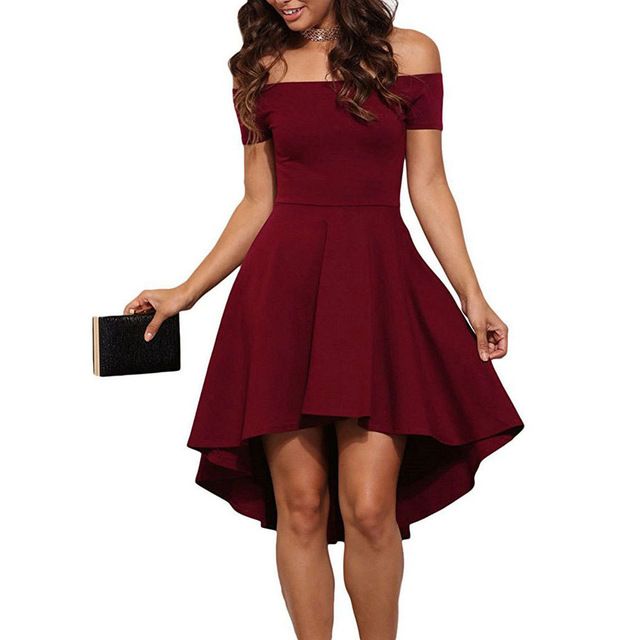 wine colored casual dress