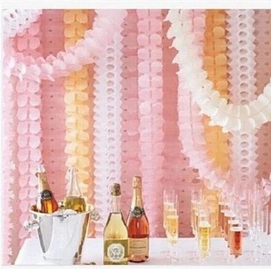 Paper Handmade Flowers Honeycomb Clover Paper Garland For Wedding