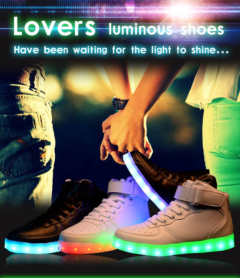 Lucky Grace LED Zapatos Verano Ligero Transpirable Bajo 7 Colores USB Carga Luminosas Flash Deporte de Zapatillas con Luces Los Mejores Regalos para Niños Niñas Cumpleaños 