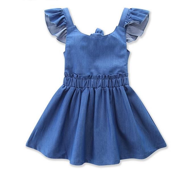 denim frock for girl
