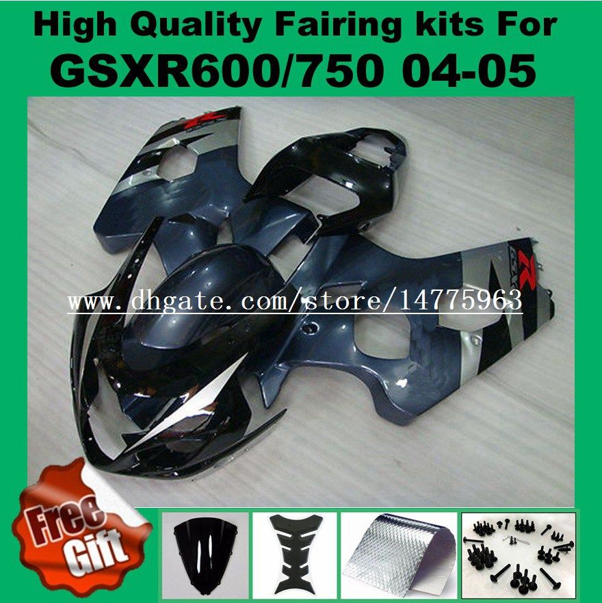 100Fit Fairings For SUZUKI GSXR600 GSXR750 2004 2005 GSXR 600 750 04