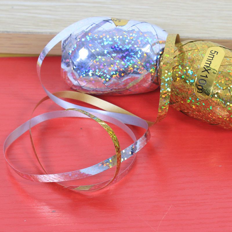 10 Rolls Balloon Ribbon for Gift Wrapping Wedding Party Decoration DIY Craft Curling Ribbon Set 10Colors, 10m/Roll, Width 5mm 
