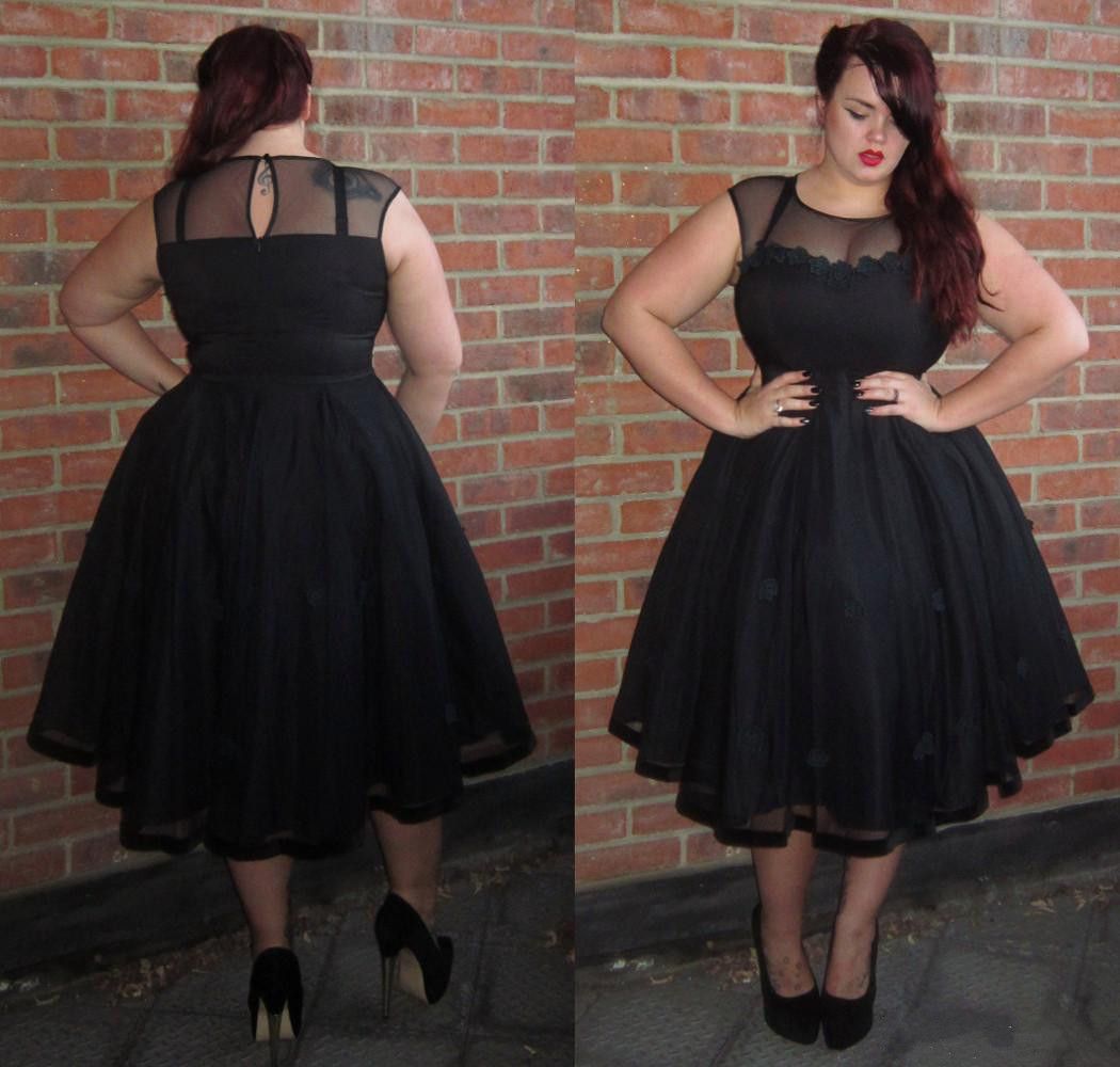 cocktail dress black plus size