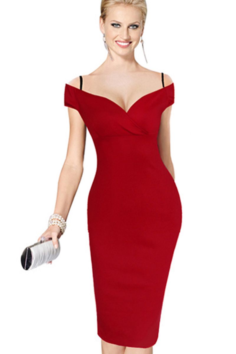 suspender bodycon dress