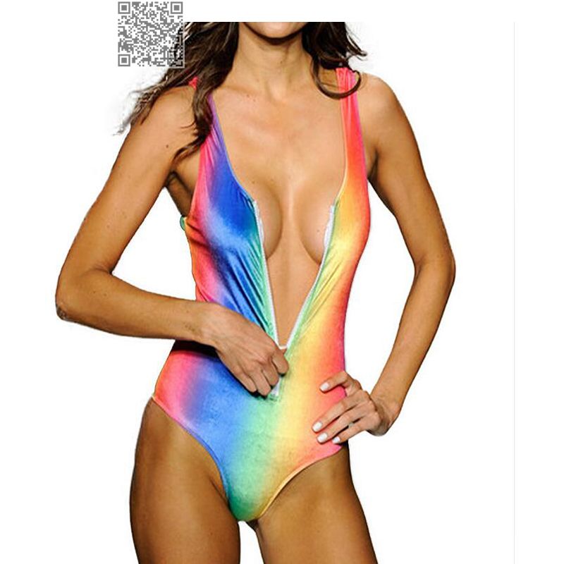 rainbow bathing suit womens