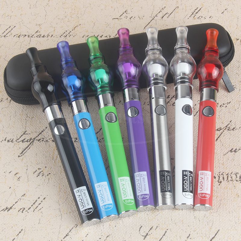 2019 Evod Ego Glass Globe Wax Dome Bulb Vaporizer Pen Starter Kit