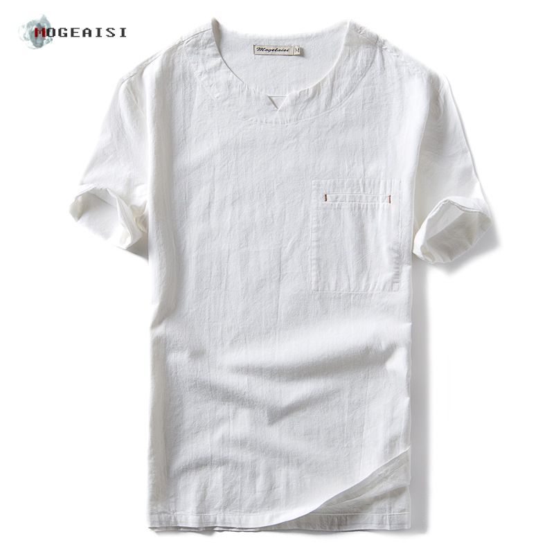 linen t shirt mens