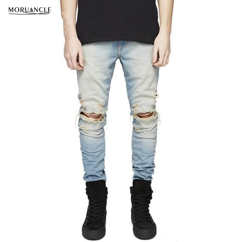 stone washed ripped jeans mens