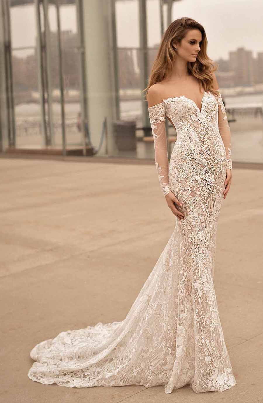 off the shoulder wedding dresses 2018