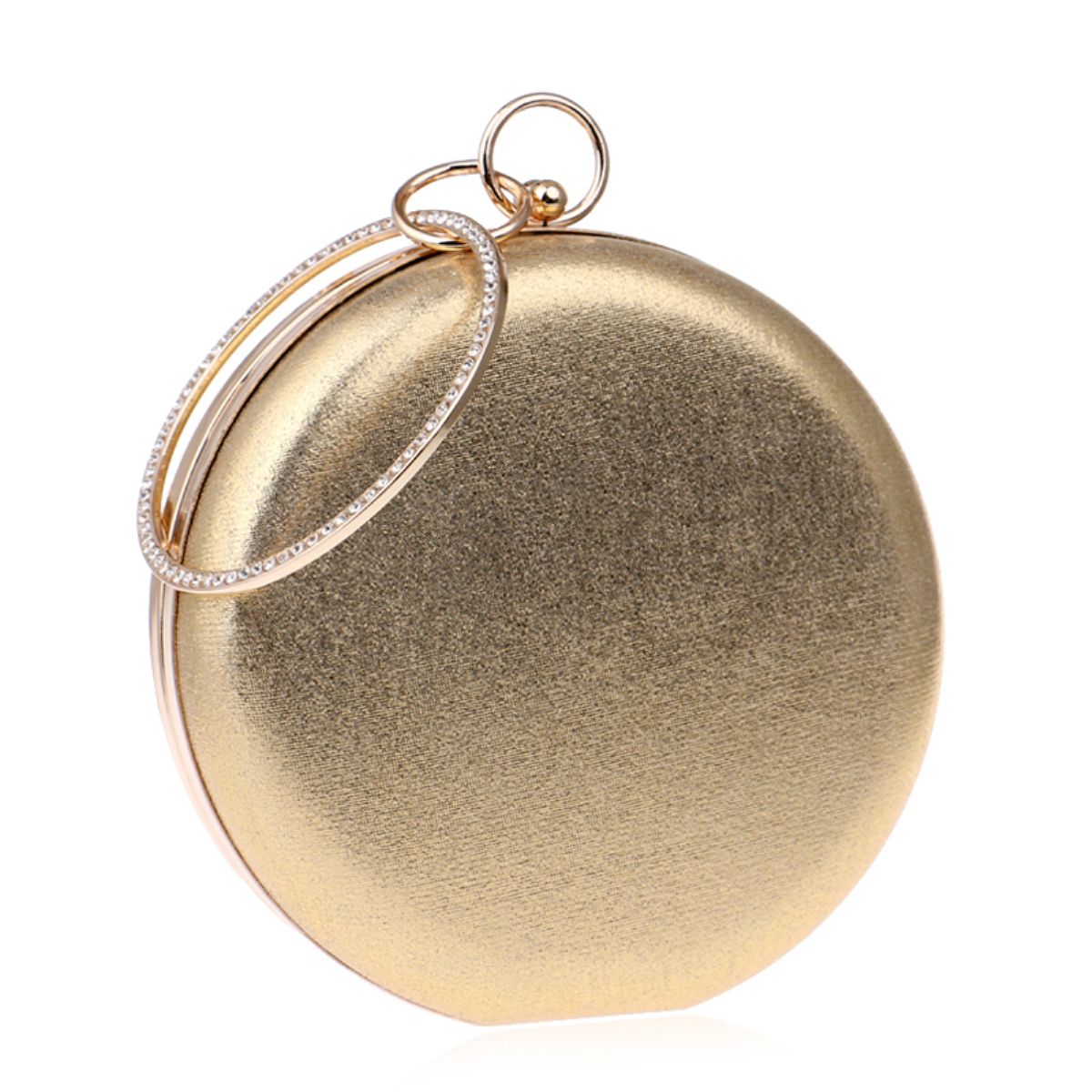 gold circle clutch
