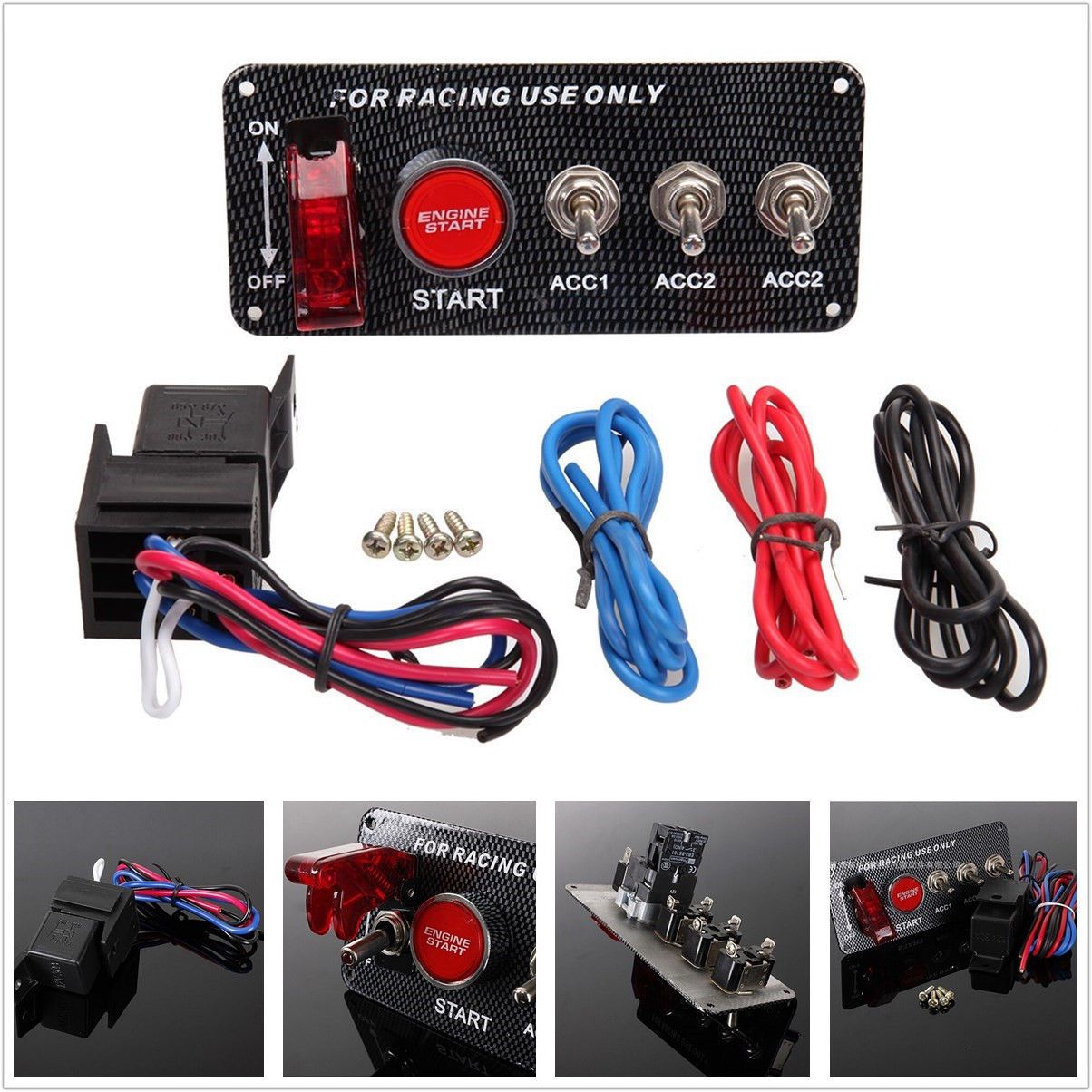 Parts & Accessories Carbon Fiber Race Car Ignition Accessory Engine