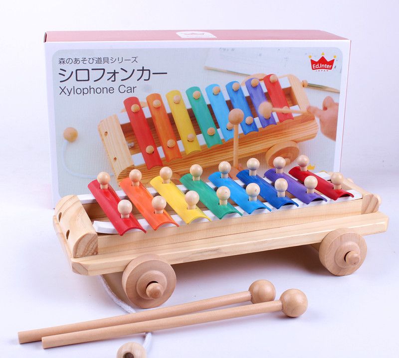wooden toy piano