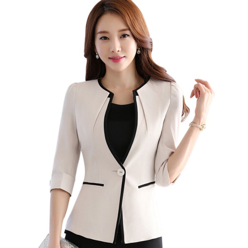 Female Career Fashion Half Sleeve Women 