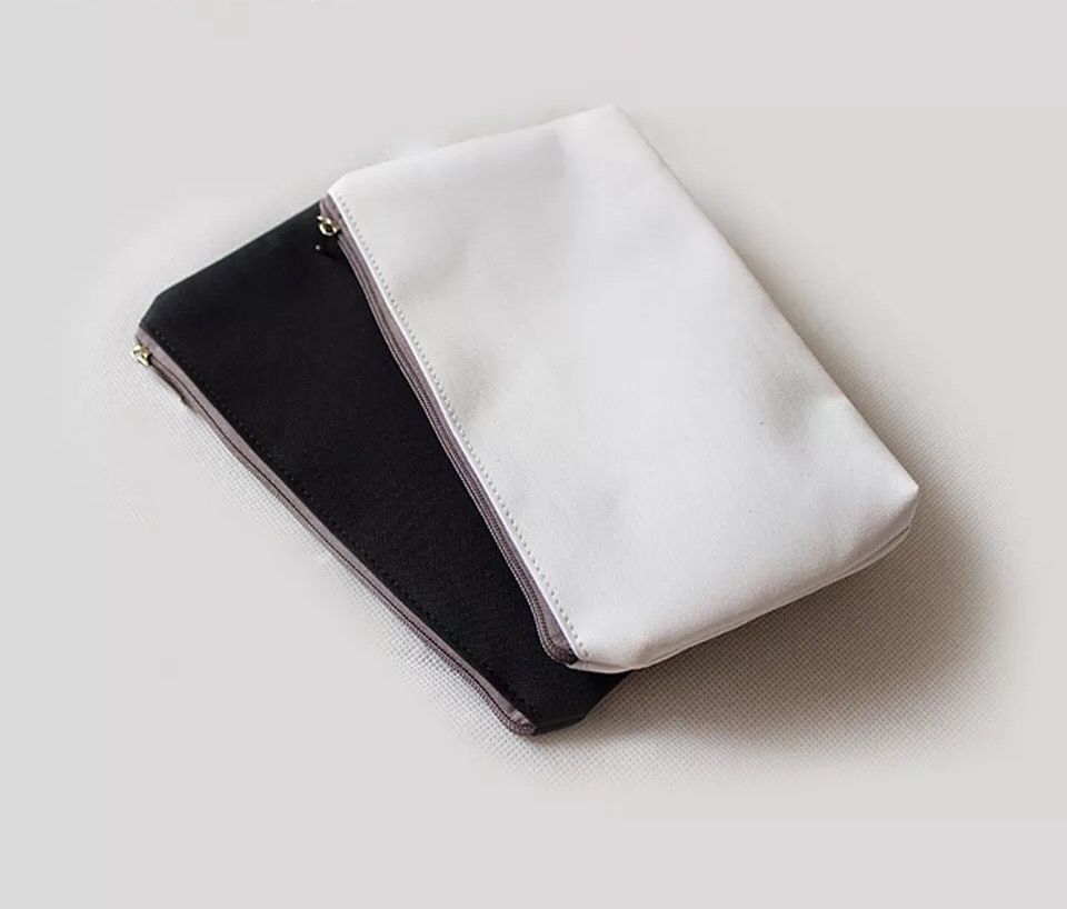 plain canvas makeup bag