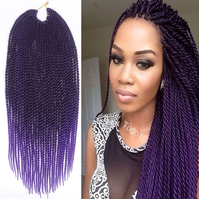 2019 Senegalese Twist Hair Crochet Braid 18 30roots Ombre