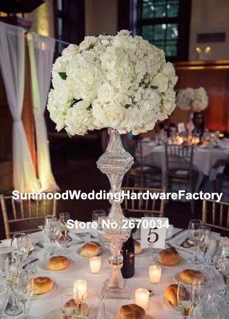 Clear Acrylic Reversible Trumpet Tall Acrylic Expensive Vases For