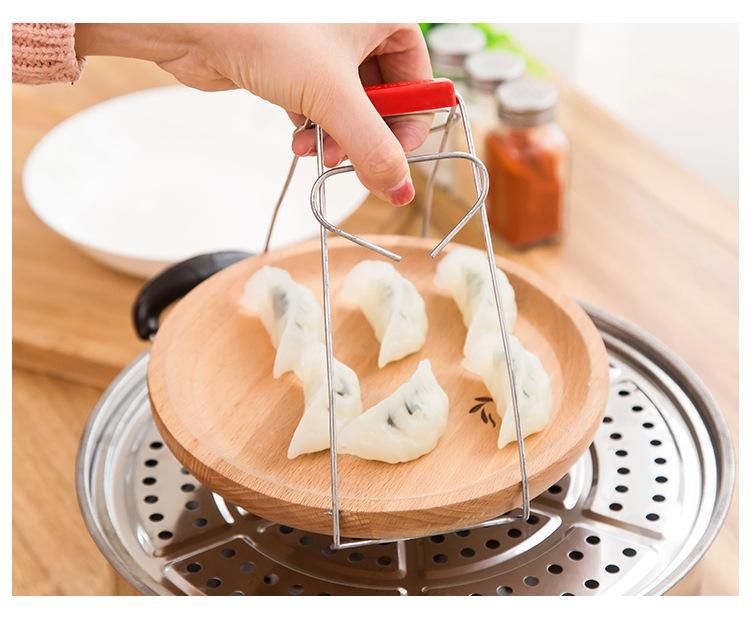 Stainless Steel Steamer Clamp Device Extracts Universal Bowl Plate Clip
