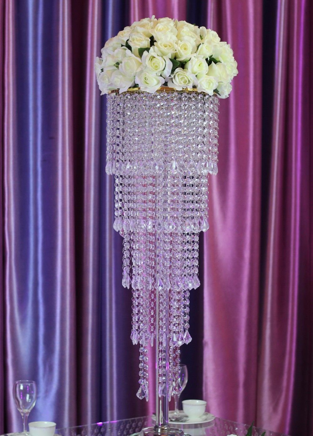 Hotel Table Top Chandelier Centerpieces For Weddings From