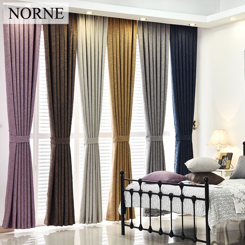 2019 Norne Solid Heavy Blackout Drapes Curtain 85 Shading Rate Thermal Insulated Privacy Assured Window Curtains For Bedroom Living Room From