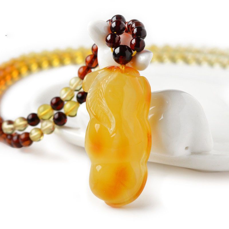 beeswax necklace