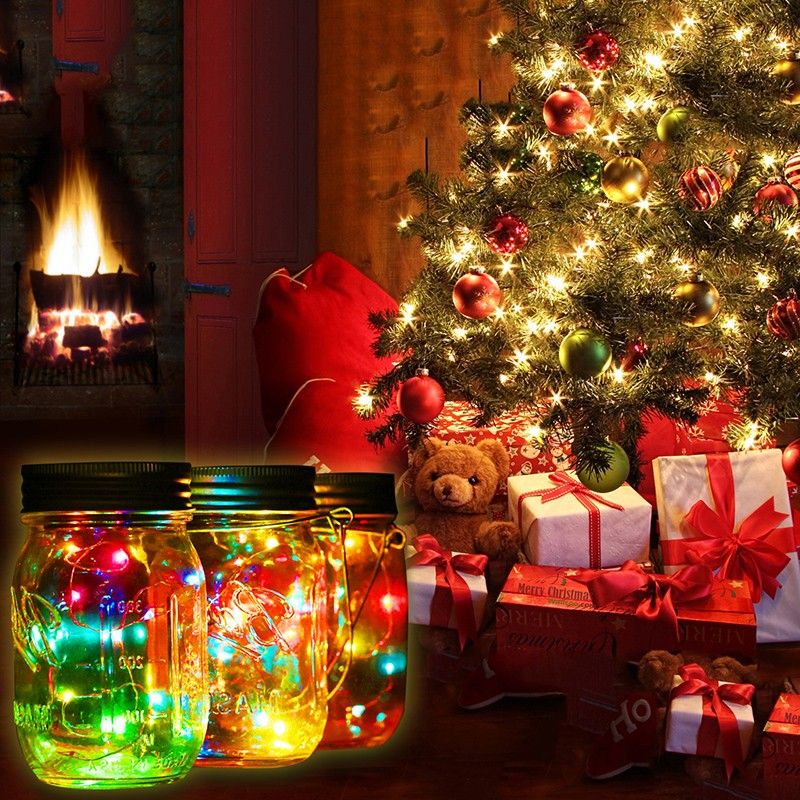 Acquista Regali Di Natale Party Decorazione Del Giardino Vaso Del Mason Solare Inserto Del Coperchio Led Bianco Colorato Barattoli Di Vetro Decorazioni Di Natale A 2 5 Dal Sunlight56 Dhgate Com