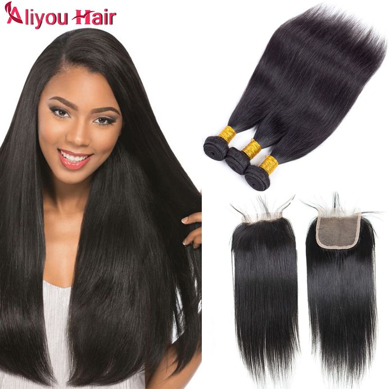 Wholesale Brazilian Peruvian Indian Straight Remy Human Hair