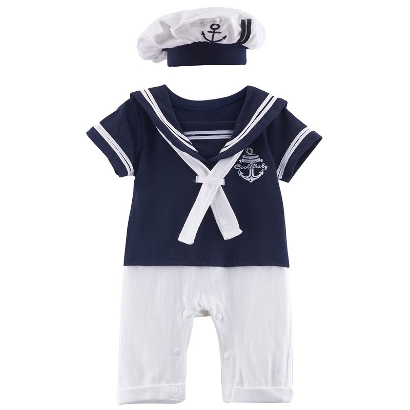 baby boy sailor romper