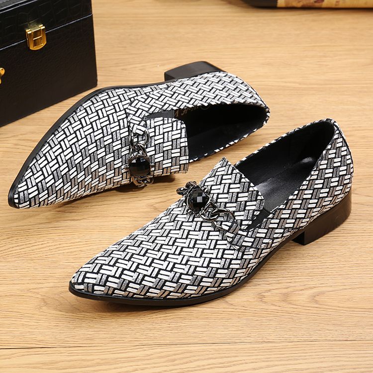 Italian Style Men Dress Shoes Casual Fashion Designer Genuine Business ...