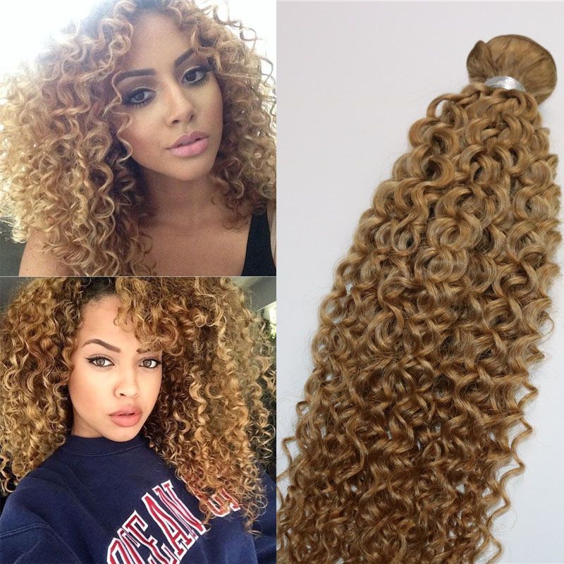 black curly weave