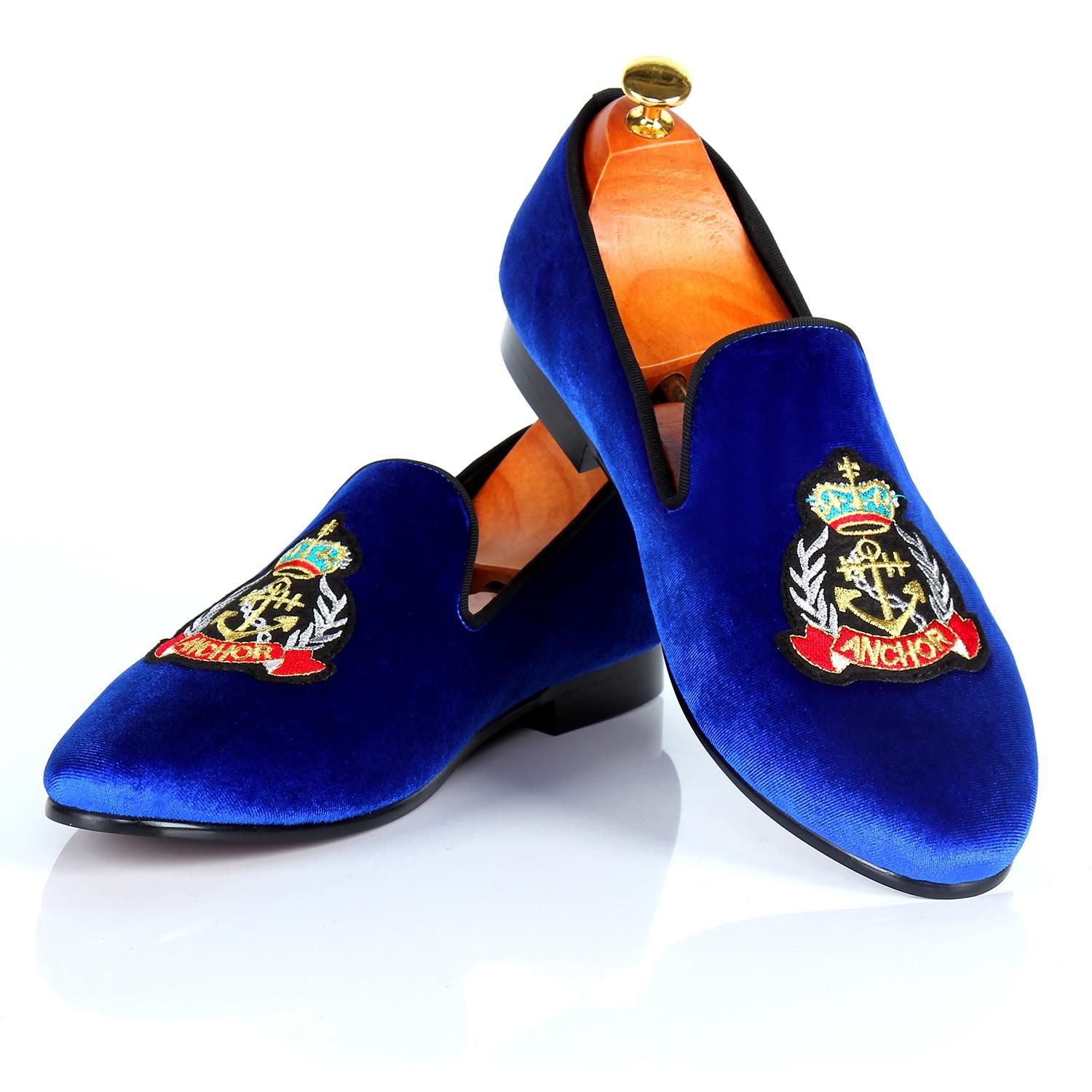 custom velvet slippers