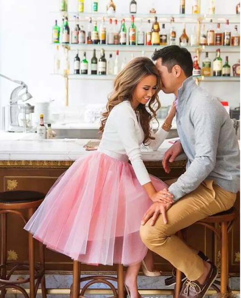 puffy flared skirt