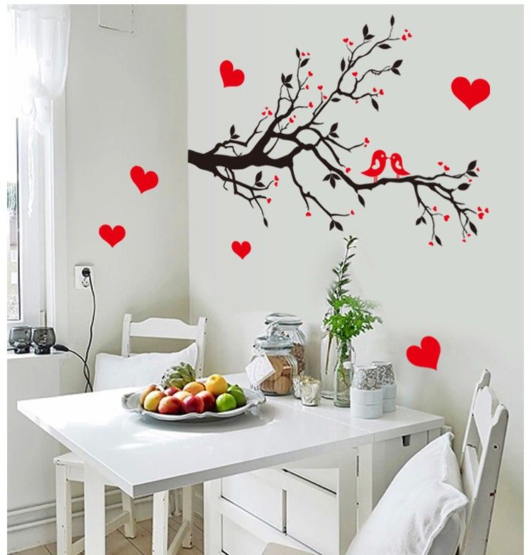 7179 Diy Wall Art Decal Decoration Love Birds Tree Branches Wall