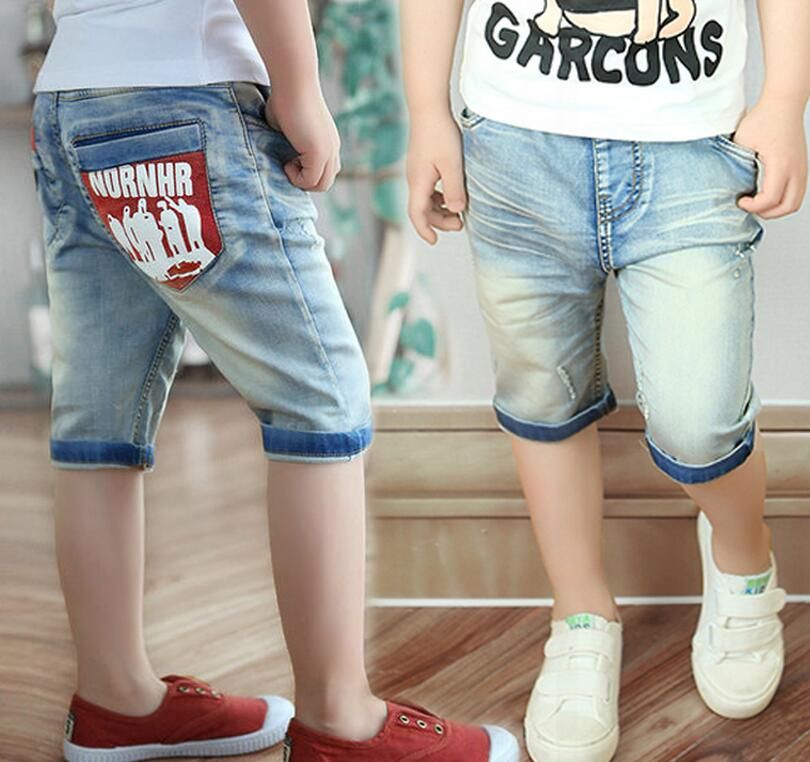 boys in jean shorts