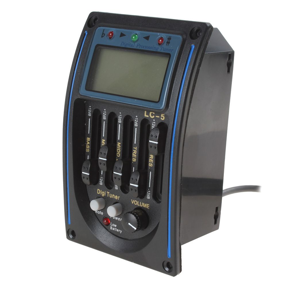 2021 Electric Guitar Preamp Amplifier EQ Equalizer Guitar Pickup Tuner