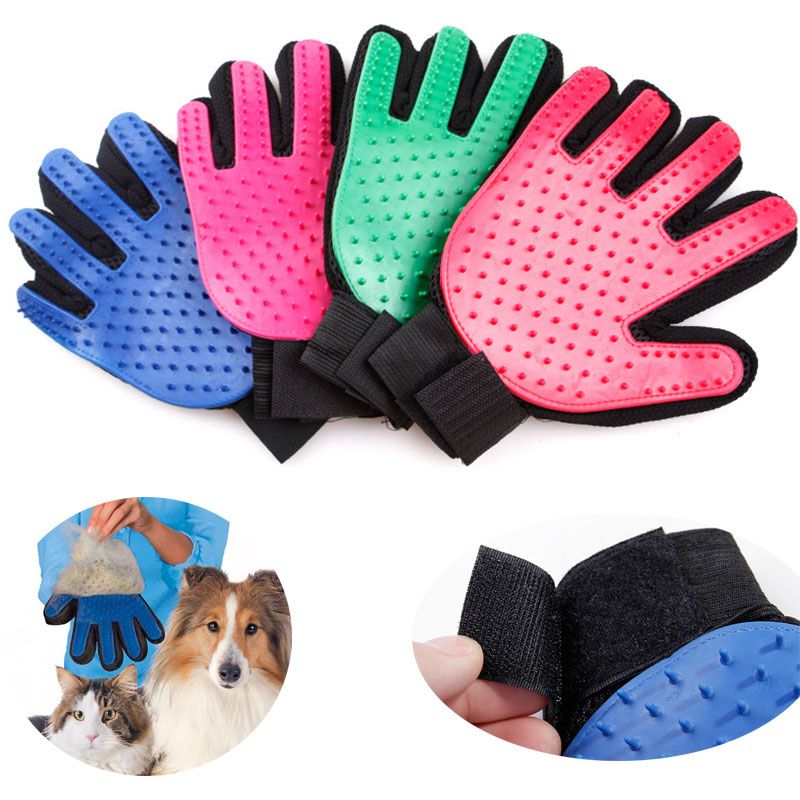 true touch dog grooming glove