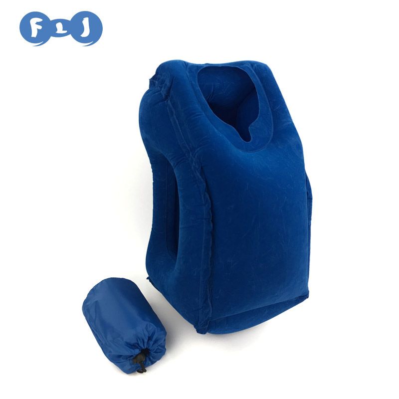 2017 Newest Inflatable Travel Pillow With Pillow Case Bag Easy Floading